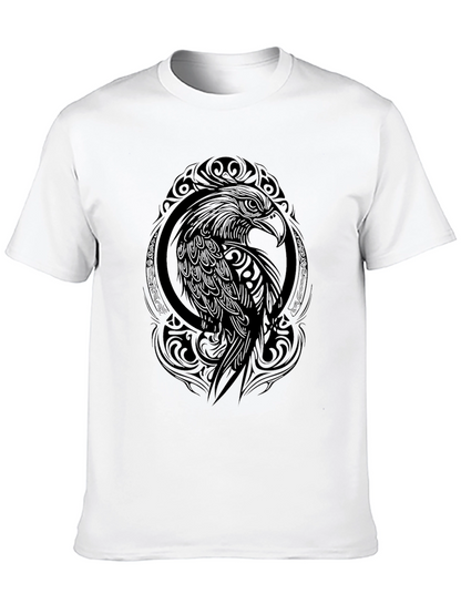 Tribal Eagle Graphic Black T-Shirt