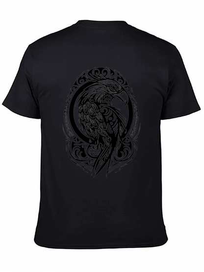 Tribal Eagle Graphic Black T-Shirt
