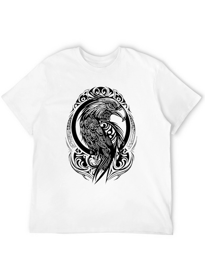 Tribal Eagle Graphic Black T-Shirt