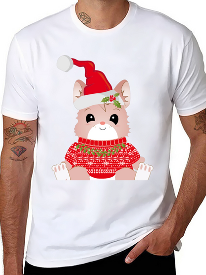 Festive Cat Christmas T-Shirt