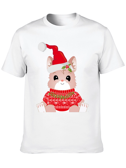 Festive Cat Christmas T-Shirt