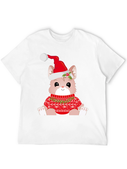 Festive Cat Christmas T-Shirt