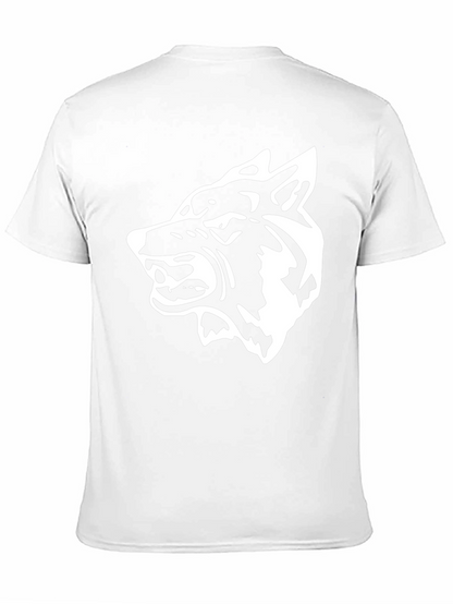 Bold Wolf Graphic Tee - Fierce Black Cotton T-Shirt