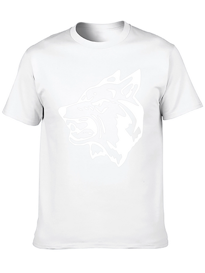 Bold Wolf Graphic Tee - Fierce Black Cotton T-Shirt