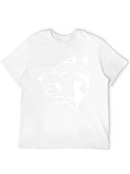Bold Wolf Graphic Tee - Fierce Black Cotton T-Shirt