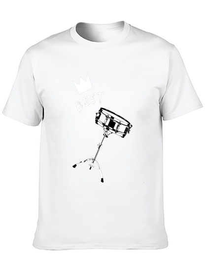 Best Drummer T-Shirt - Crown & Snare Drum Design
