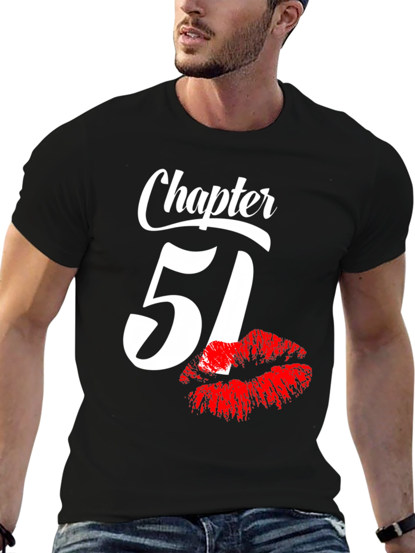Chapter 51 Birthday T-Shirt with Lip Print