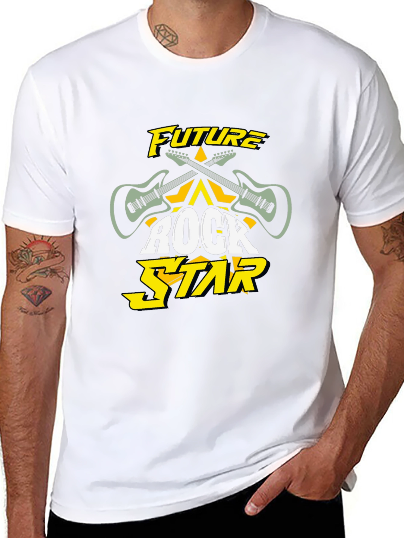 Future Rock Star Black Graphic Tee