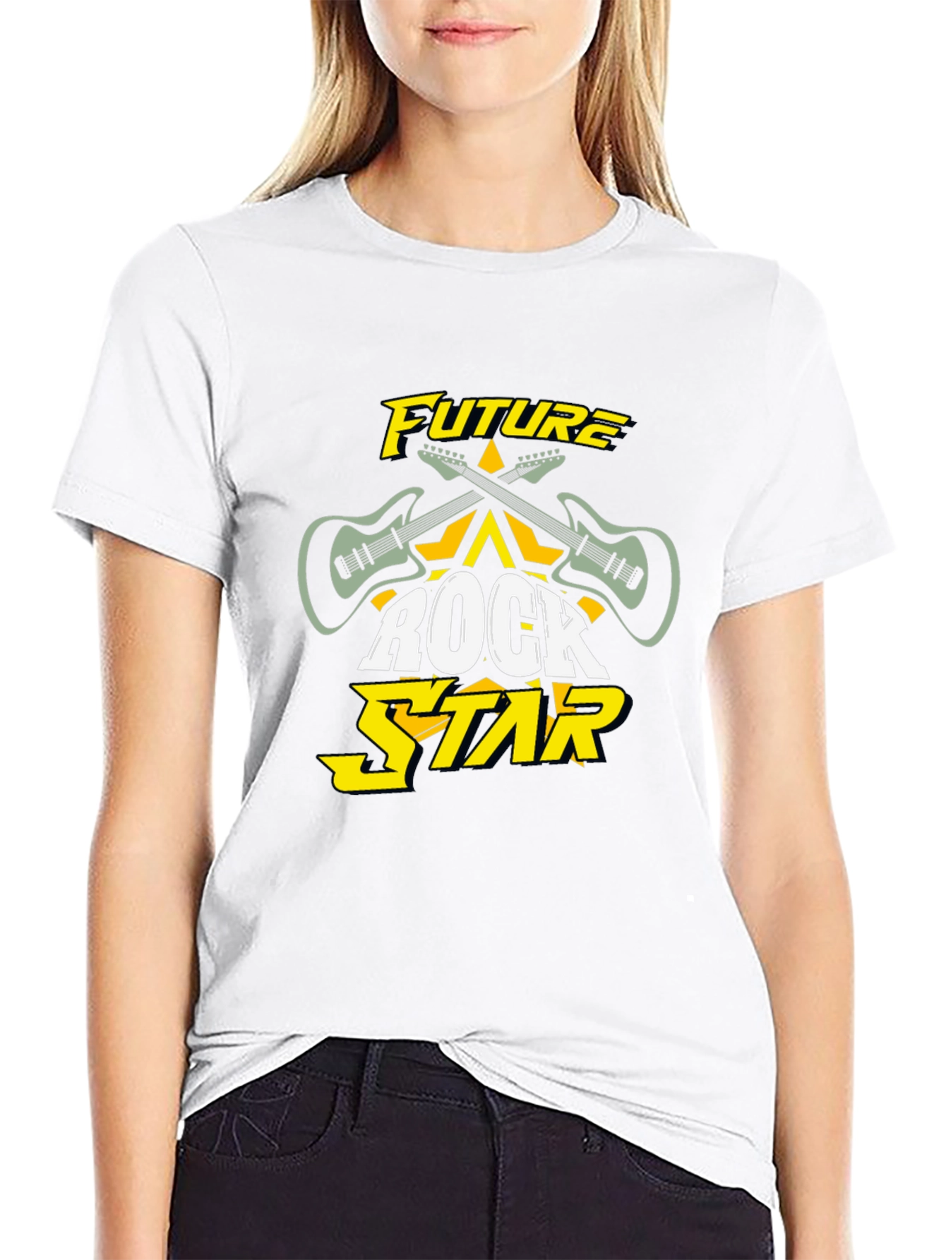Future Rock Star Black Graphic Tee