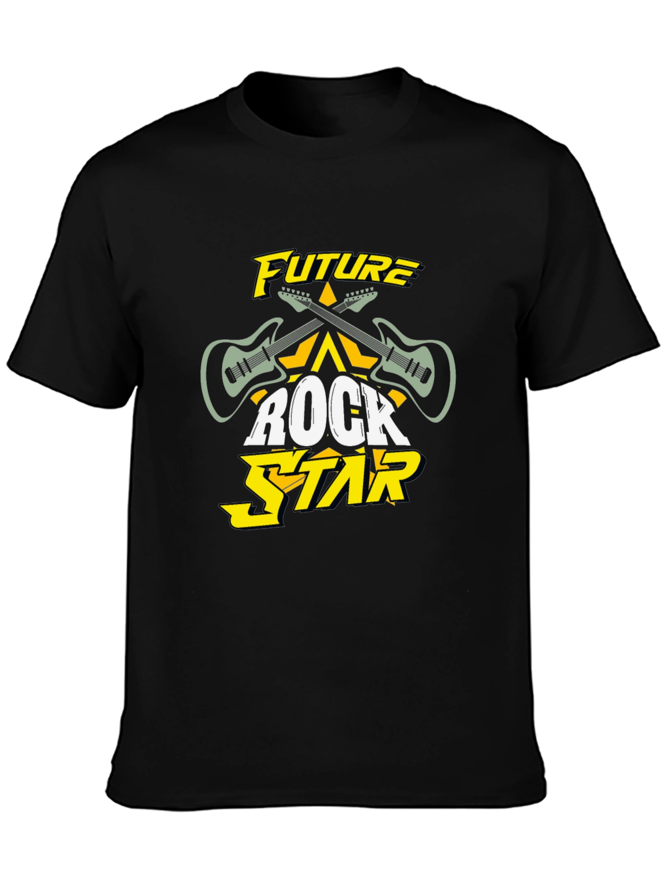 Future Rock Star Black Graphic Tee