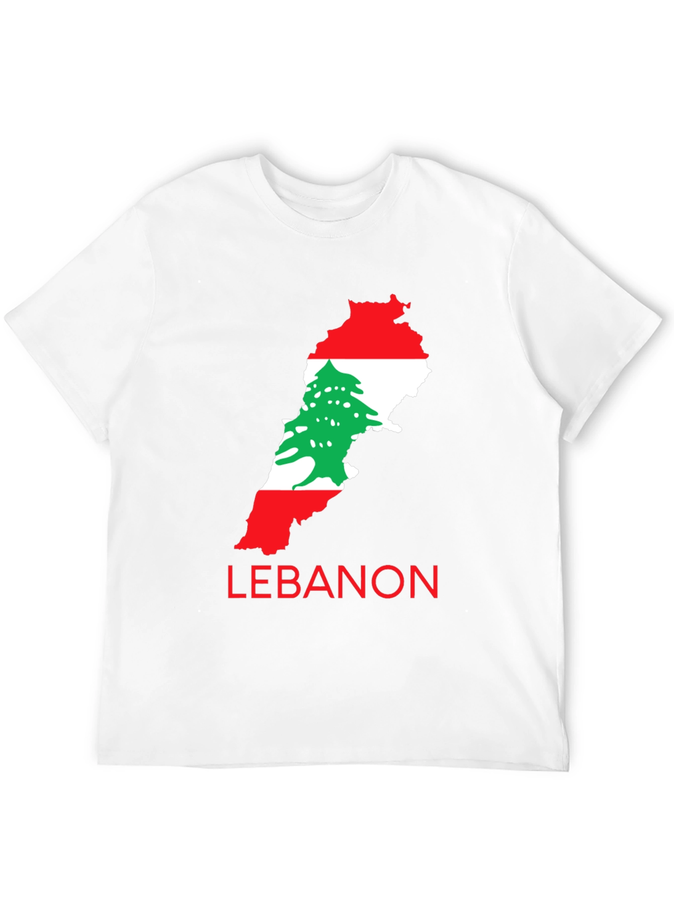 Lebanon Flag Map T-Shirt