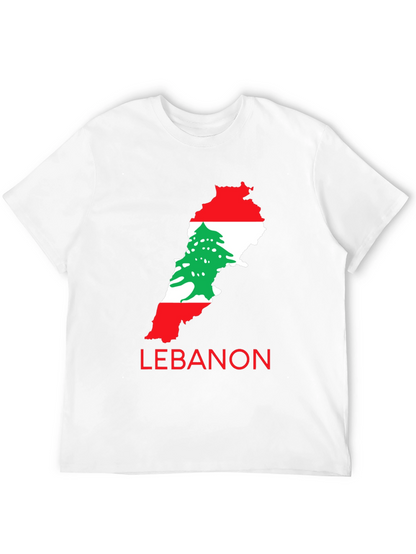 Lebanon Flag Map T-Shirt