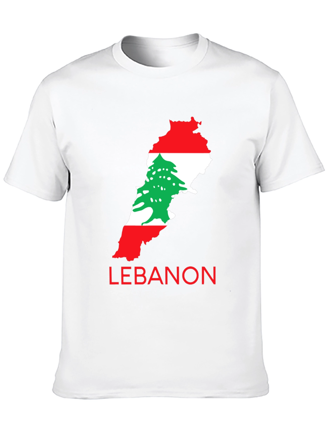 Lebanon Flag Map T-Shirt