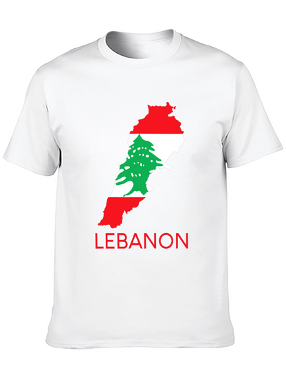 Lebanon Flag Map T-Shirt
