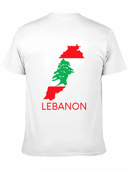 Lebanon Flag Map T-Shirt