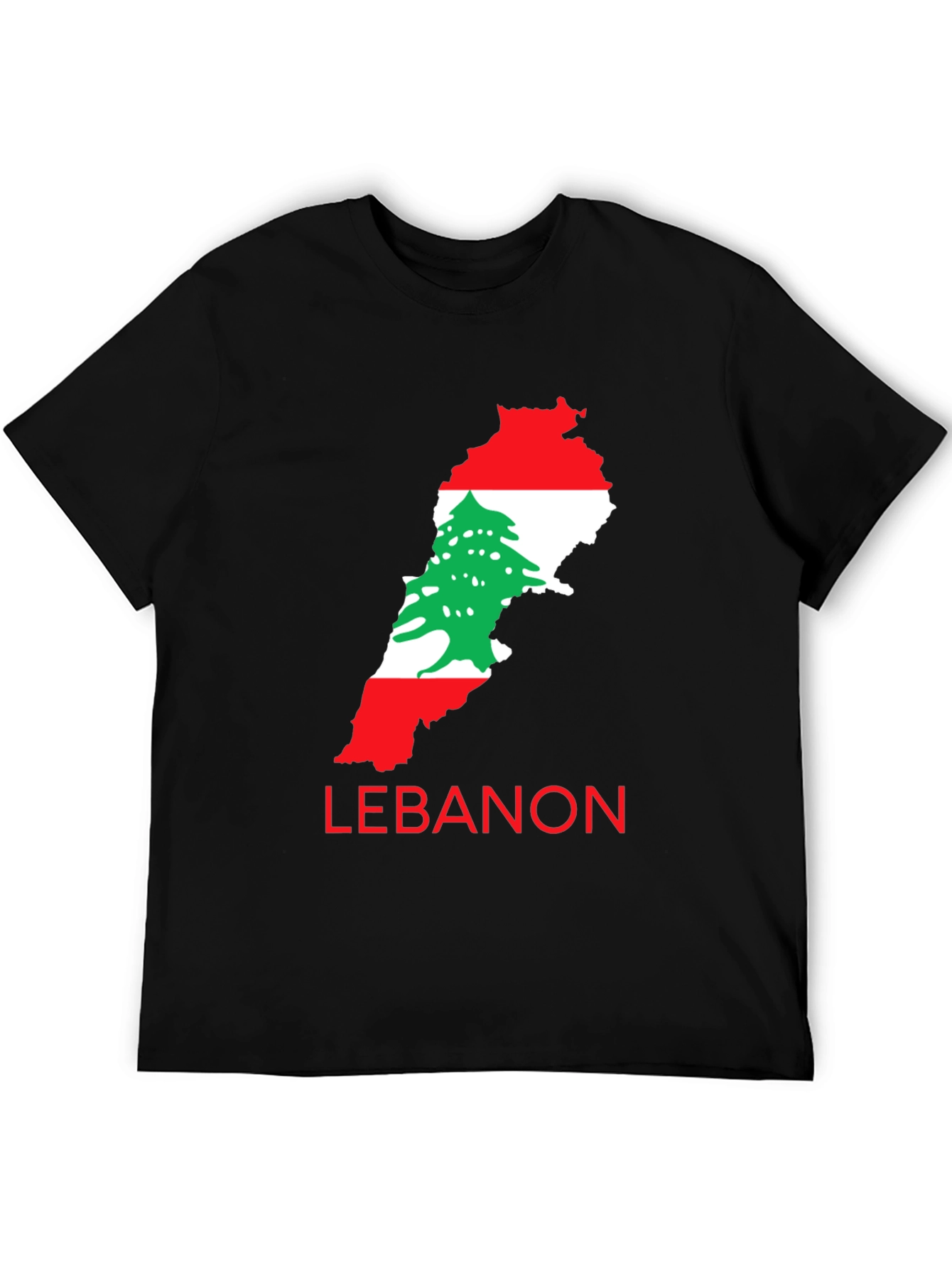 Lebanon Flag Map T-Shirt
