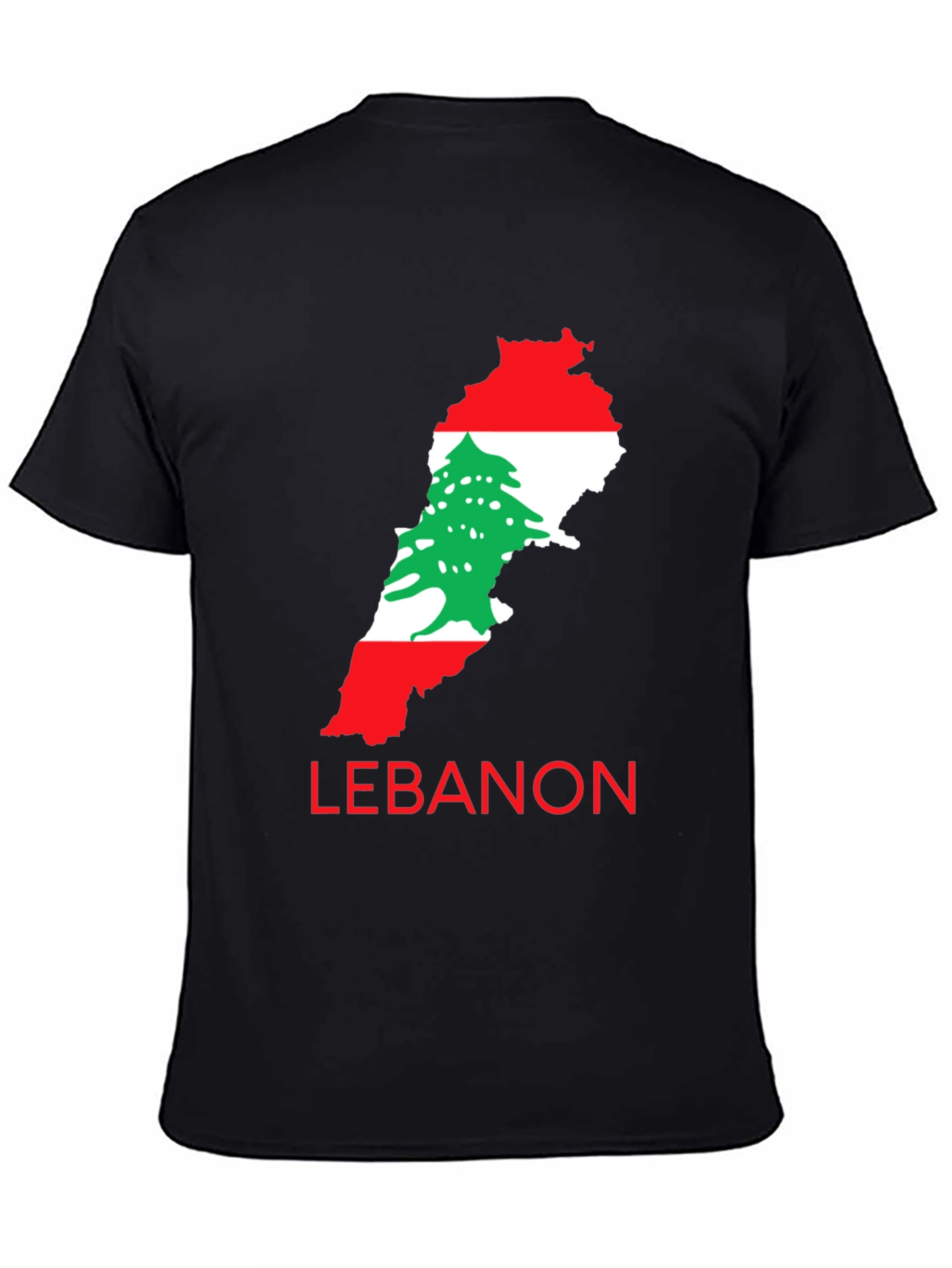 Lebanon Flag Map T-Shirt
