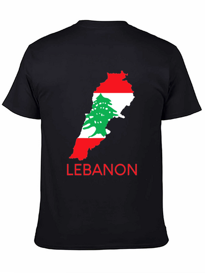 Lebanon Flag Map T-Shirt