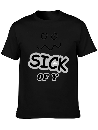 Sick of You Graphic Tee - Mens Black T-Shirt