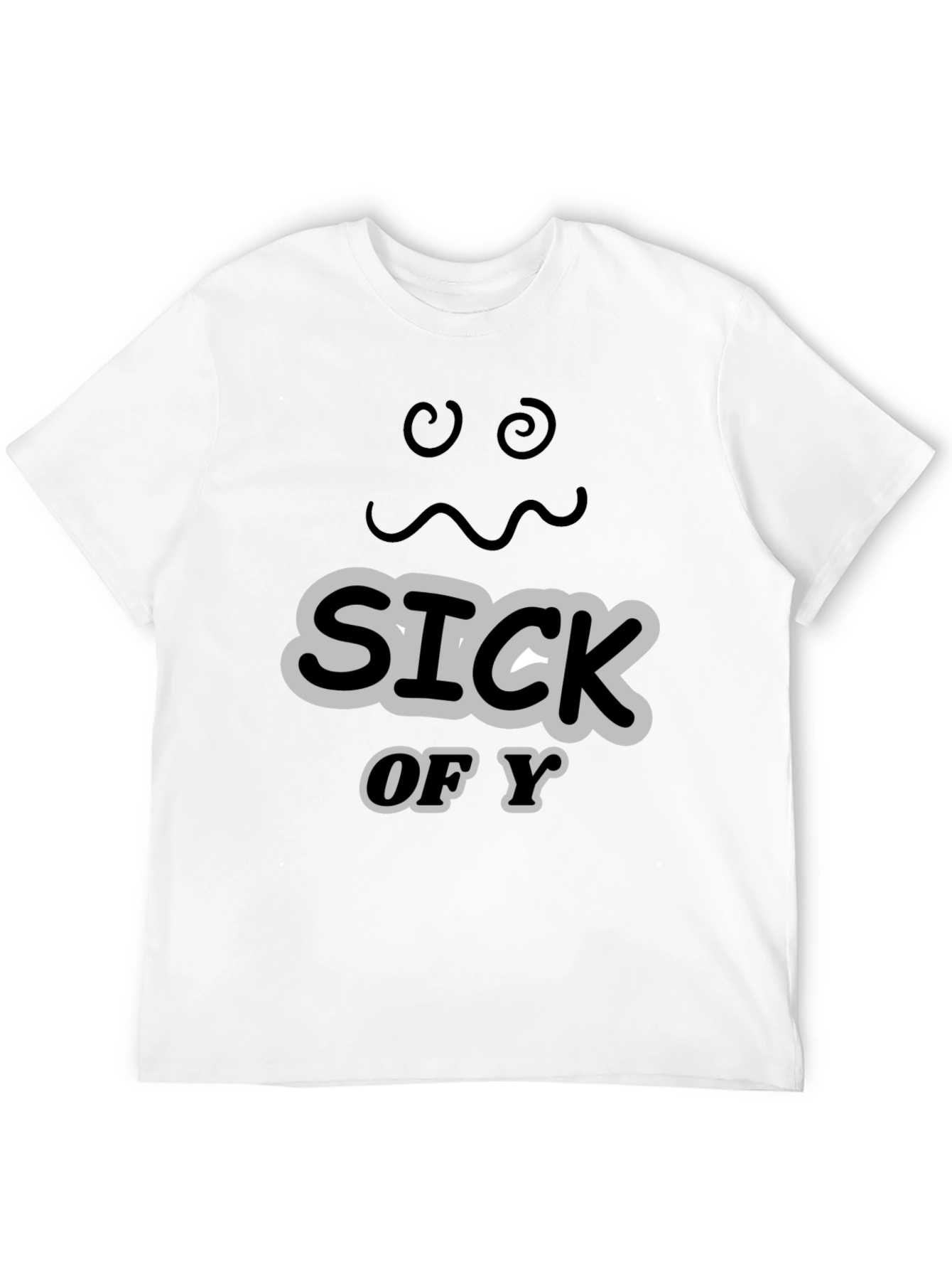 Sick of You Graphic Tee - Mens Black T-Shirt