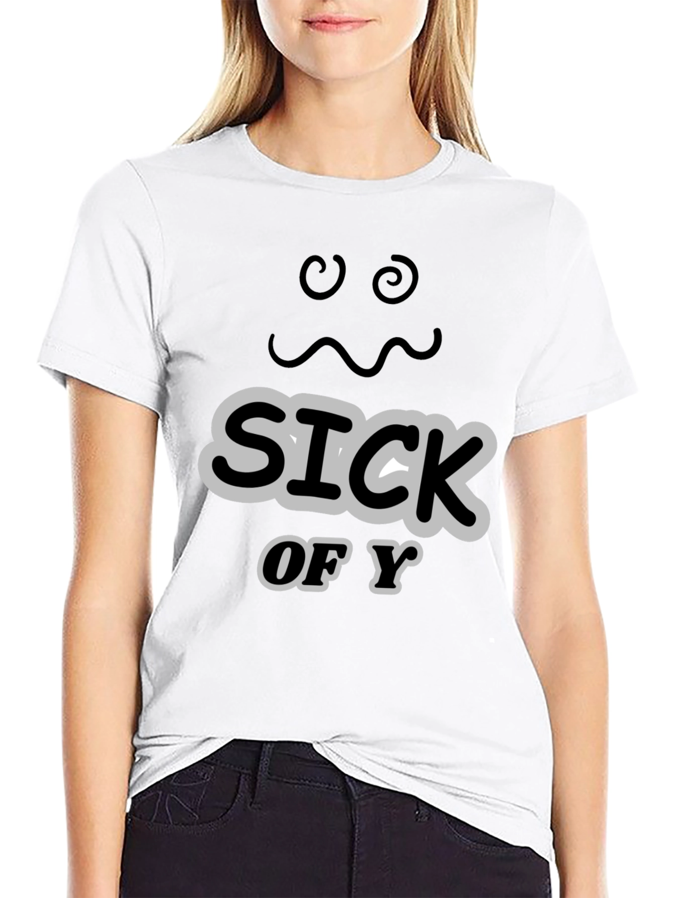 Sick of You Graphic Tee - Mens Black T-Shirt