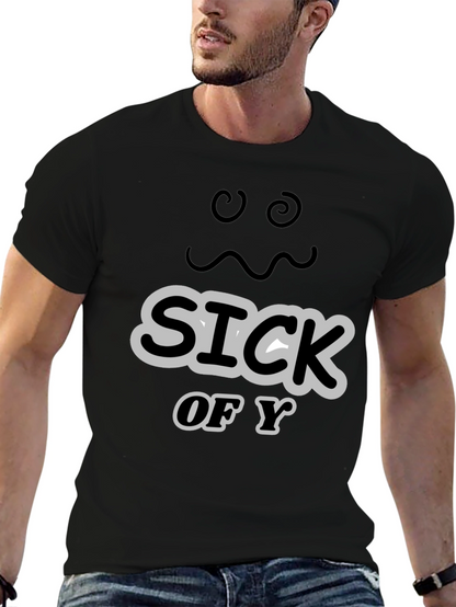Sick of You Graphic Tee - Mens Black T-Shirt