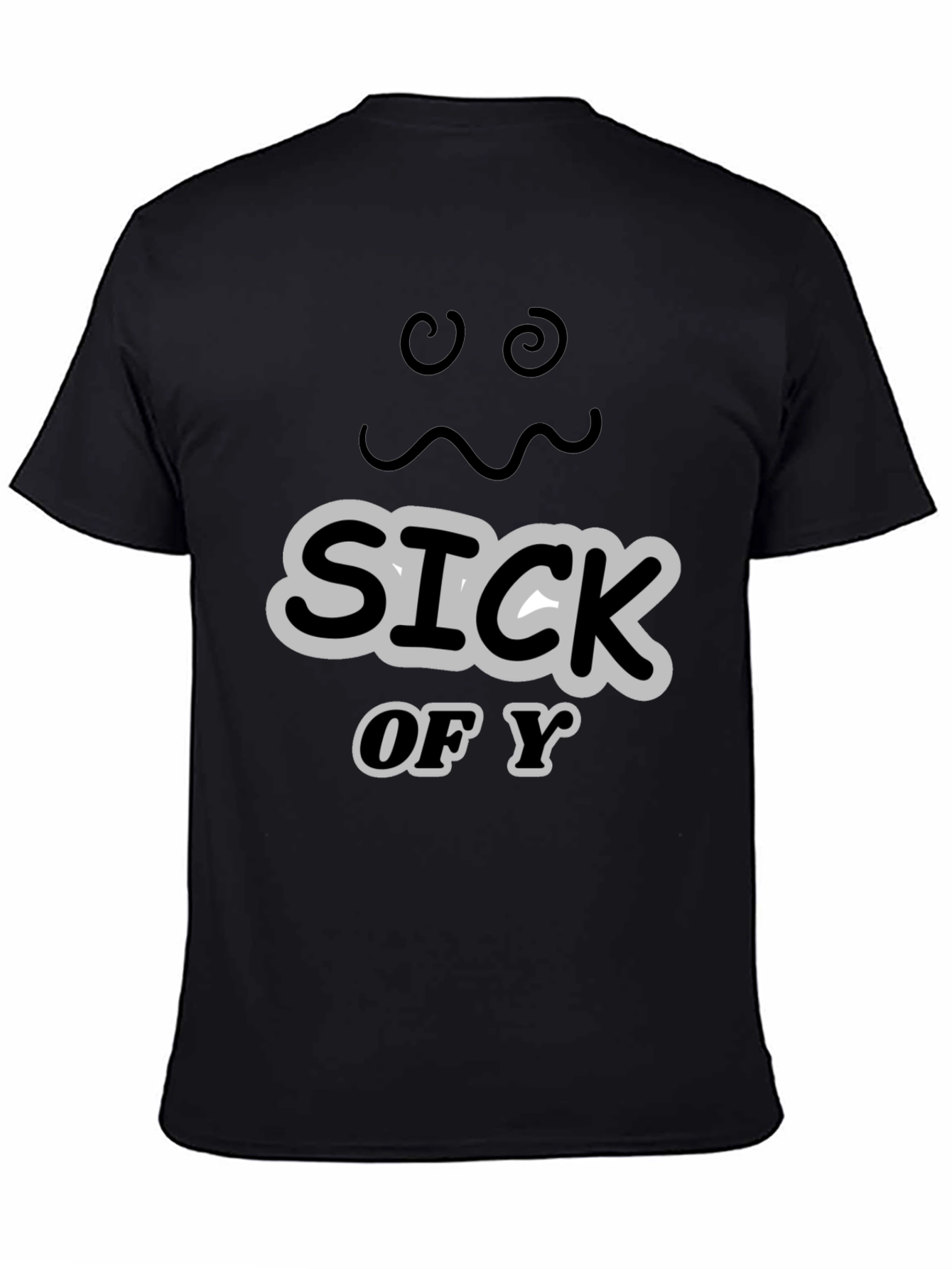 Sick of You Graphic Tee - Mens Black T-Shirt