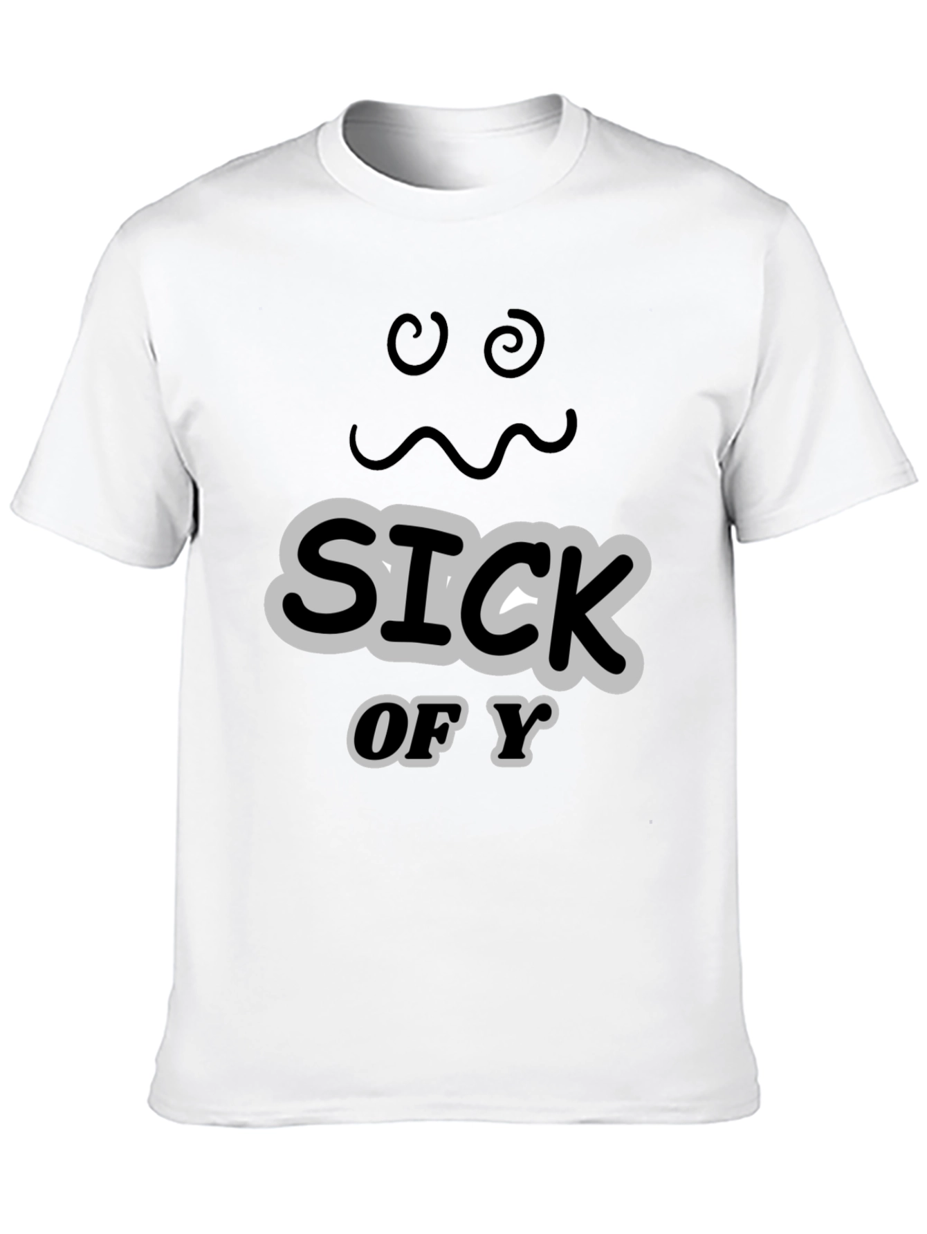 Sick of You Graphic Tee - Mens Black T-Shirt