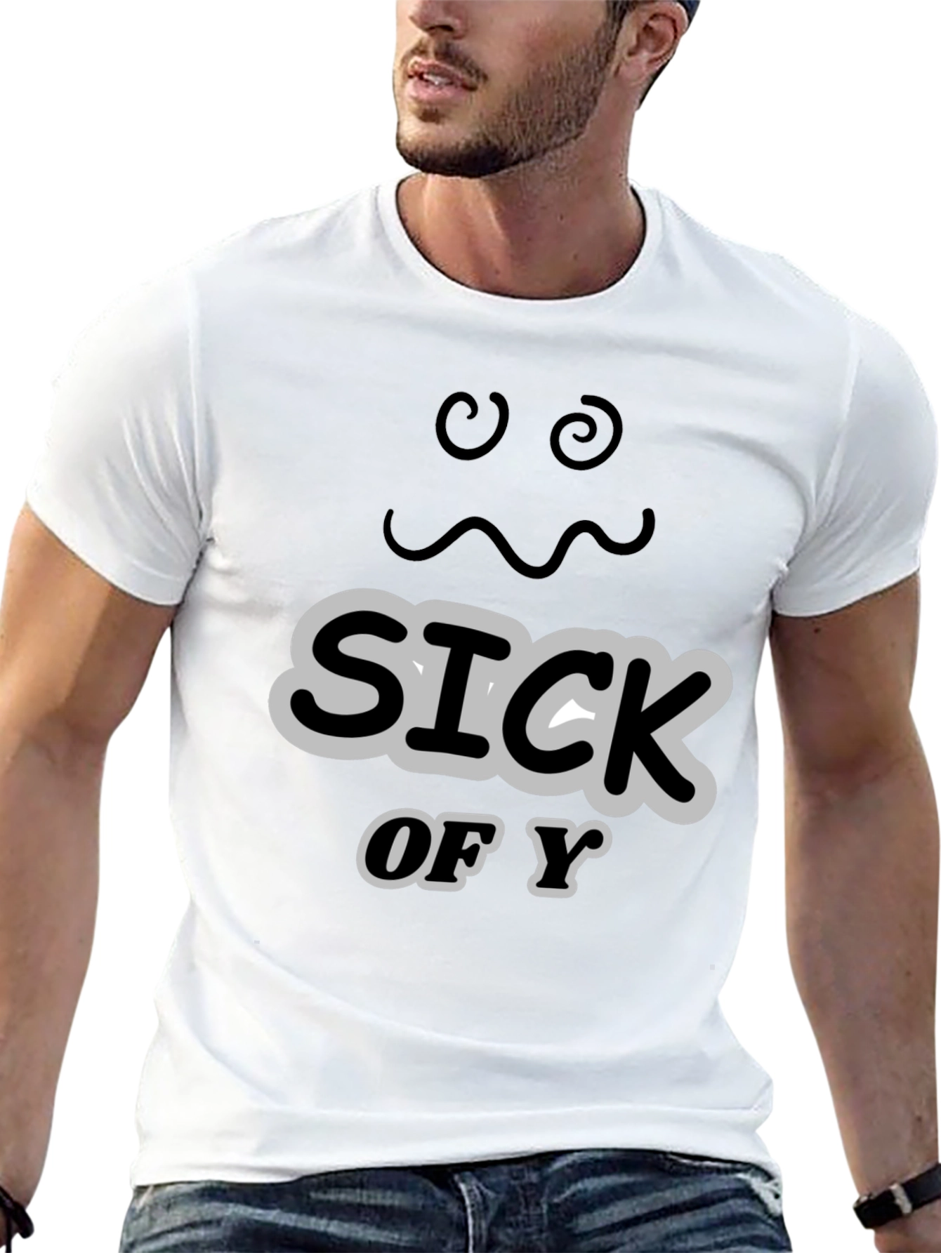 Sick of You Graphic Tee - Mens Black T-Shirt