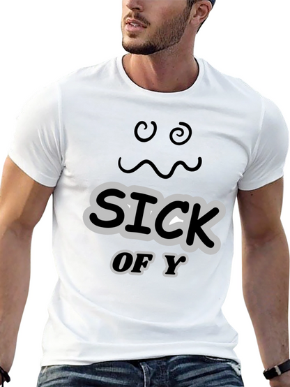 Sick of You Graphic Tee - Mens Black T-Shirt