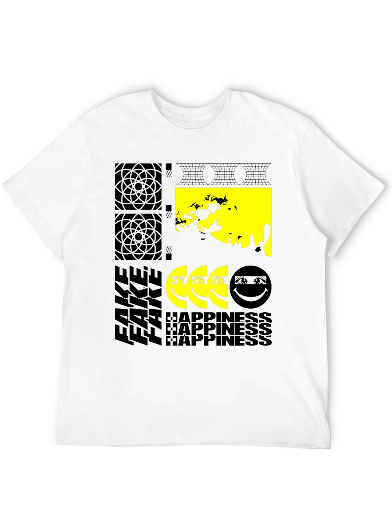 Fake Happiness Graphic T-Shirt
