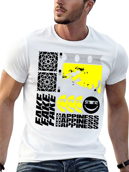 Fake Happiness Graphic T-Shirt