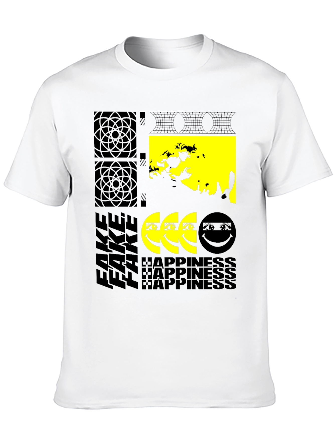 Fake Happiness Graphic T-Shirt