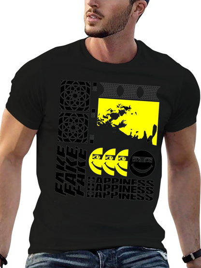 Fake Happiness Graphic T-Shirt
