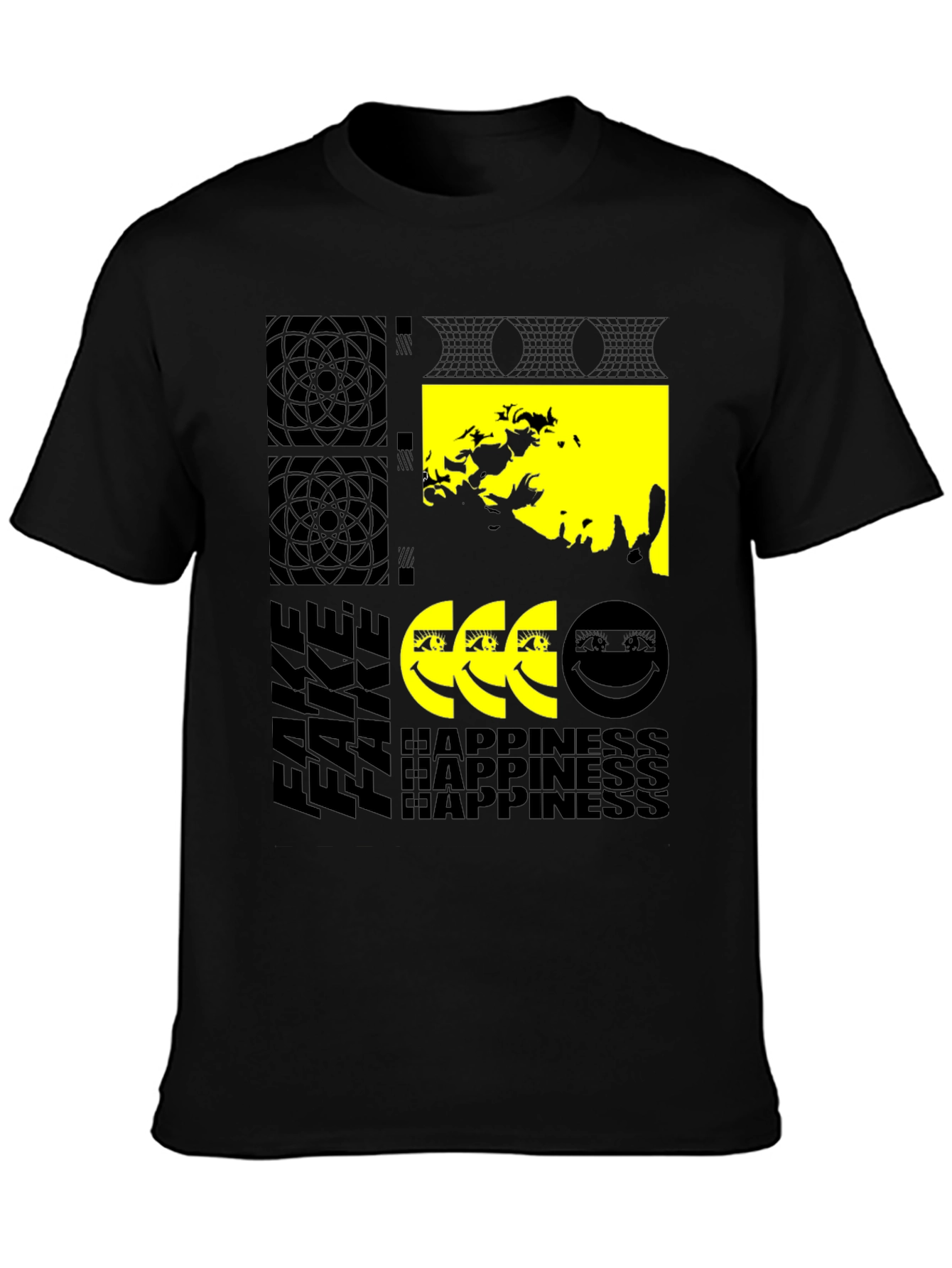Fake Happiness Graphic T-Shirt