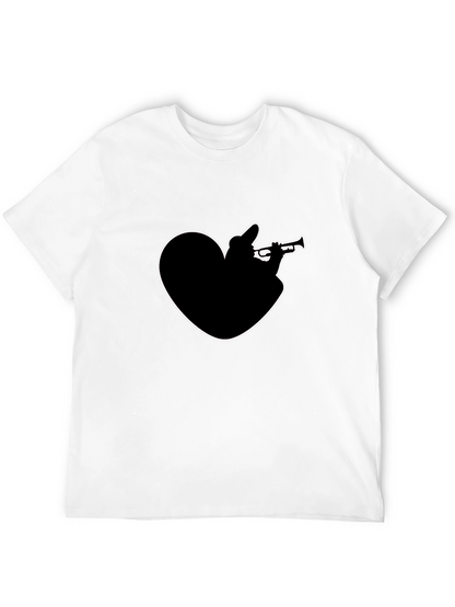 Heart Trumpet Black T-Shirt