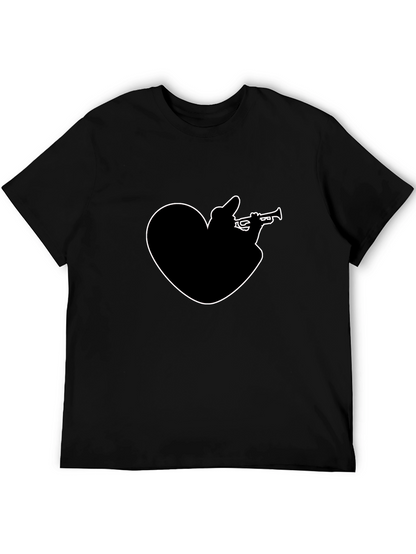 Heart Trumpet Black T-Shirt
