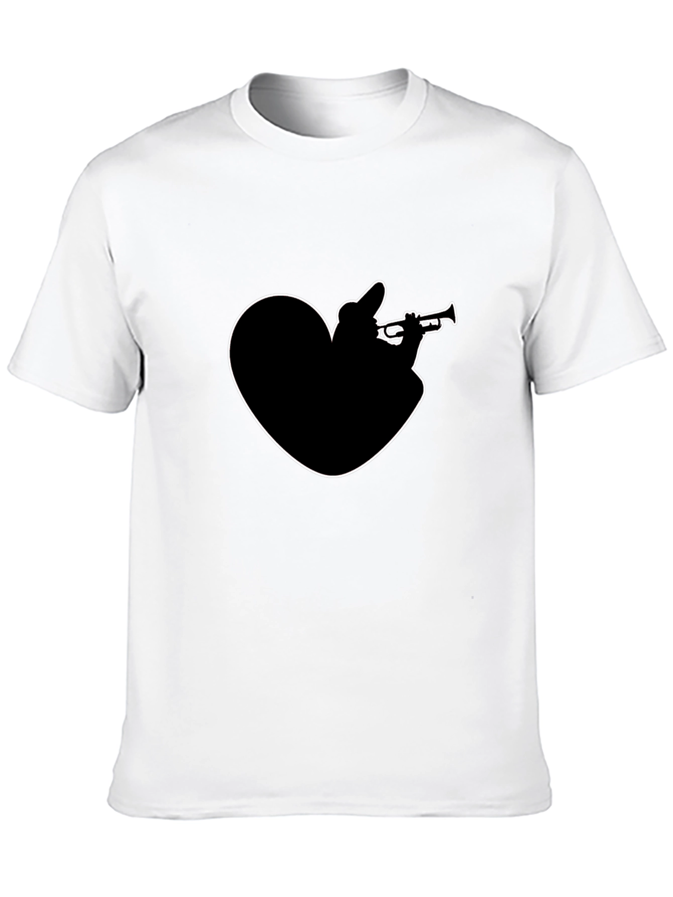 Heart Trumpet Black T-Shirt