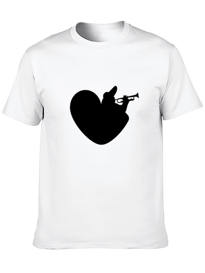 Heart Trumpet Black T-Shirt