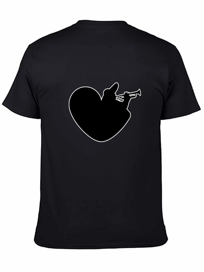Heart Trumpet Black T-Shirt