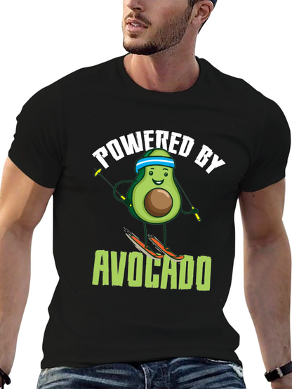 Powered by Avocado Skiing T-Shirt