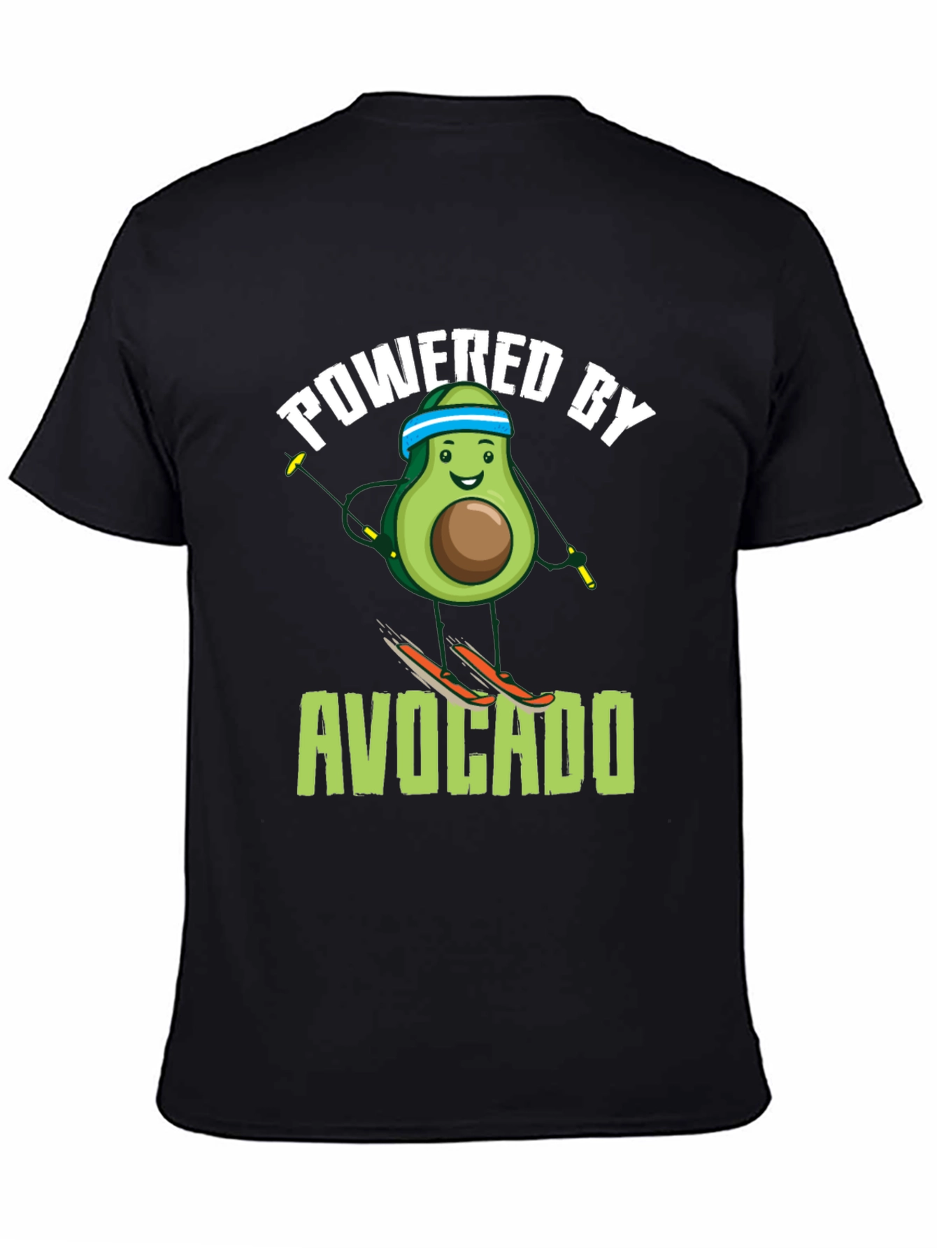 Powered by Avocado Skiing T-Shirt