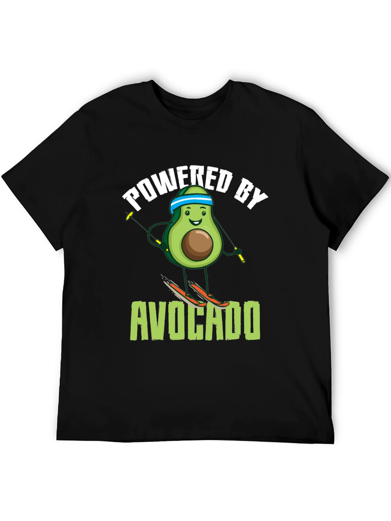 Powered by Avocado Skiing T-Shirt
