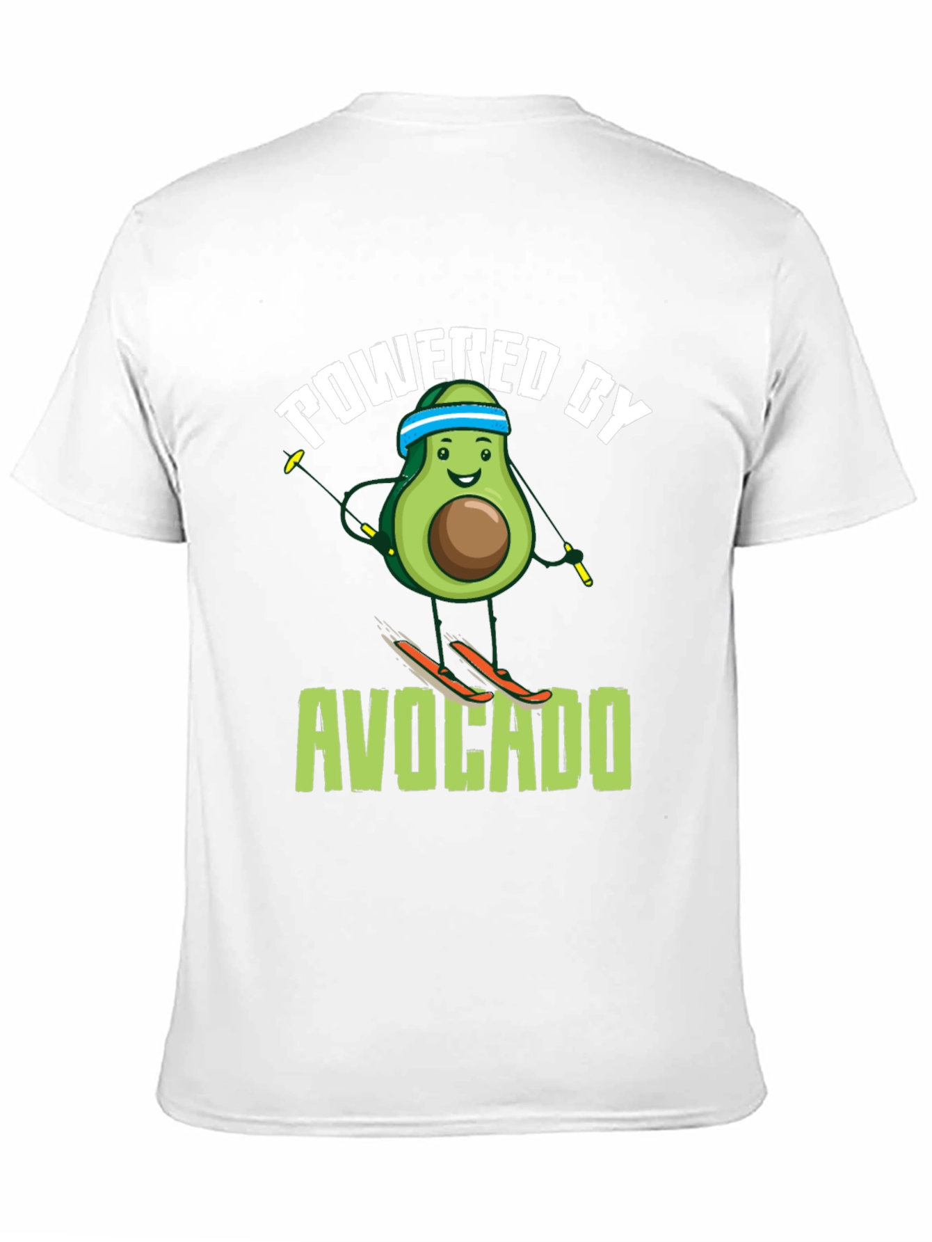 Powered by Avocado Skiing T-Shirt