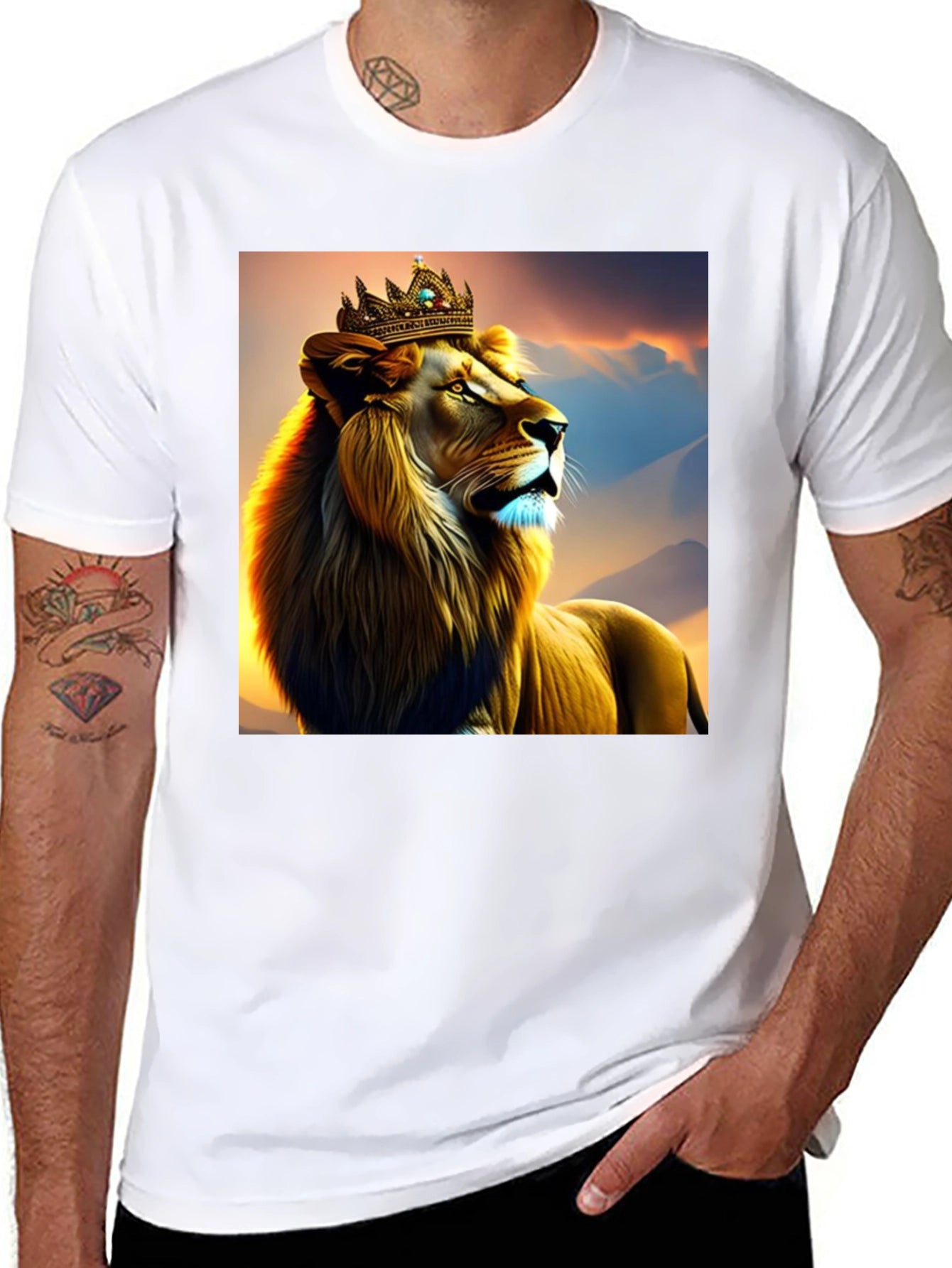 Lion King Graphic Tee - Mens Black T-Shirt