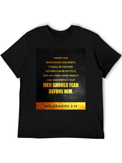 Ecclesiastes 3:14 Graphic T-Shirt - Bible Verse Tee