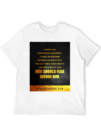 Ecclesiastes 3:14 Graphic T-Shirt - Bible Verse Tee