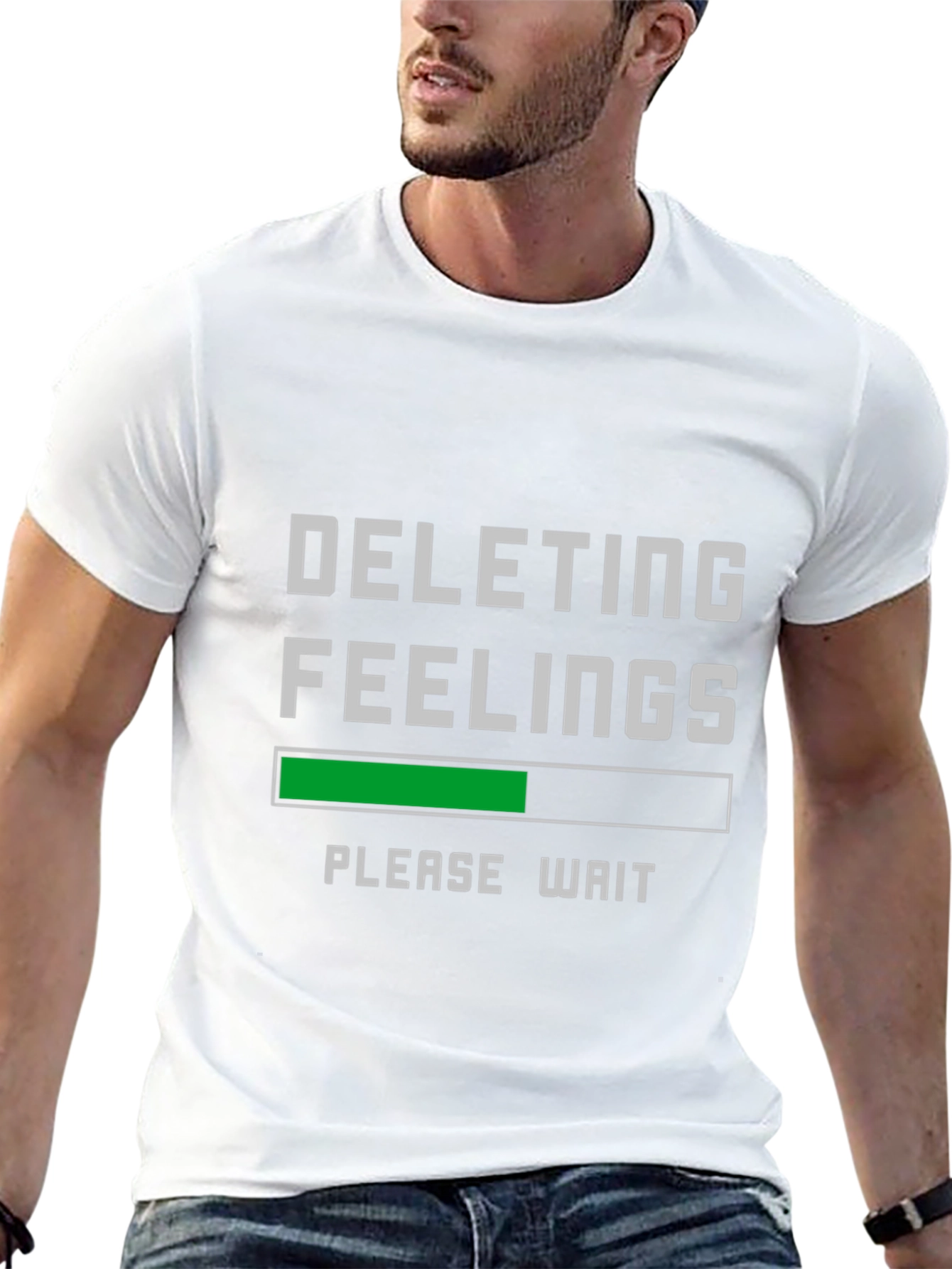 Deleting Feelings Graphic Tee - Funny Sarcastic Shirt