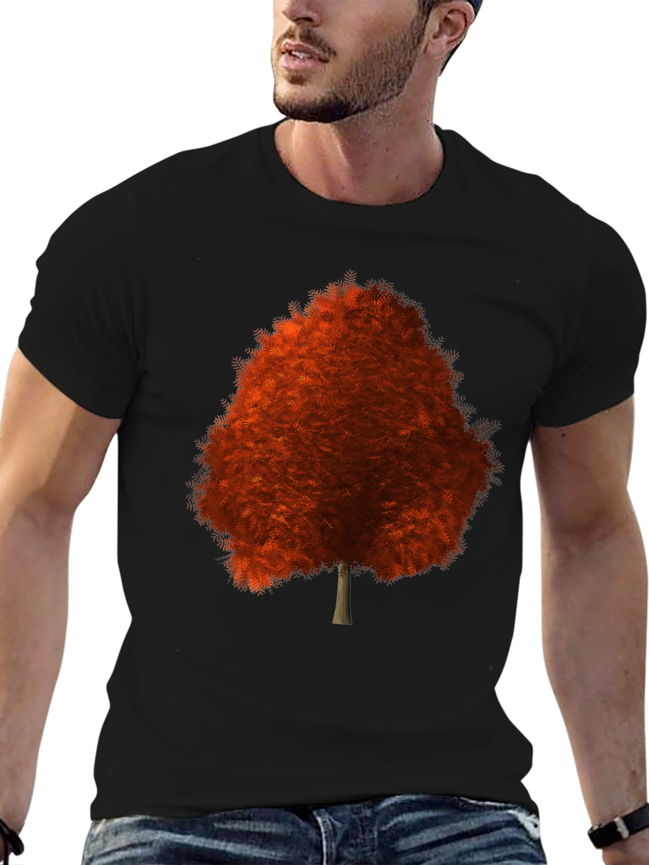 Autumn Tree Graphic Tee - Stylish Fall Apparel