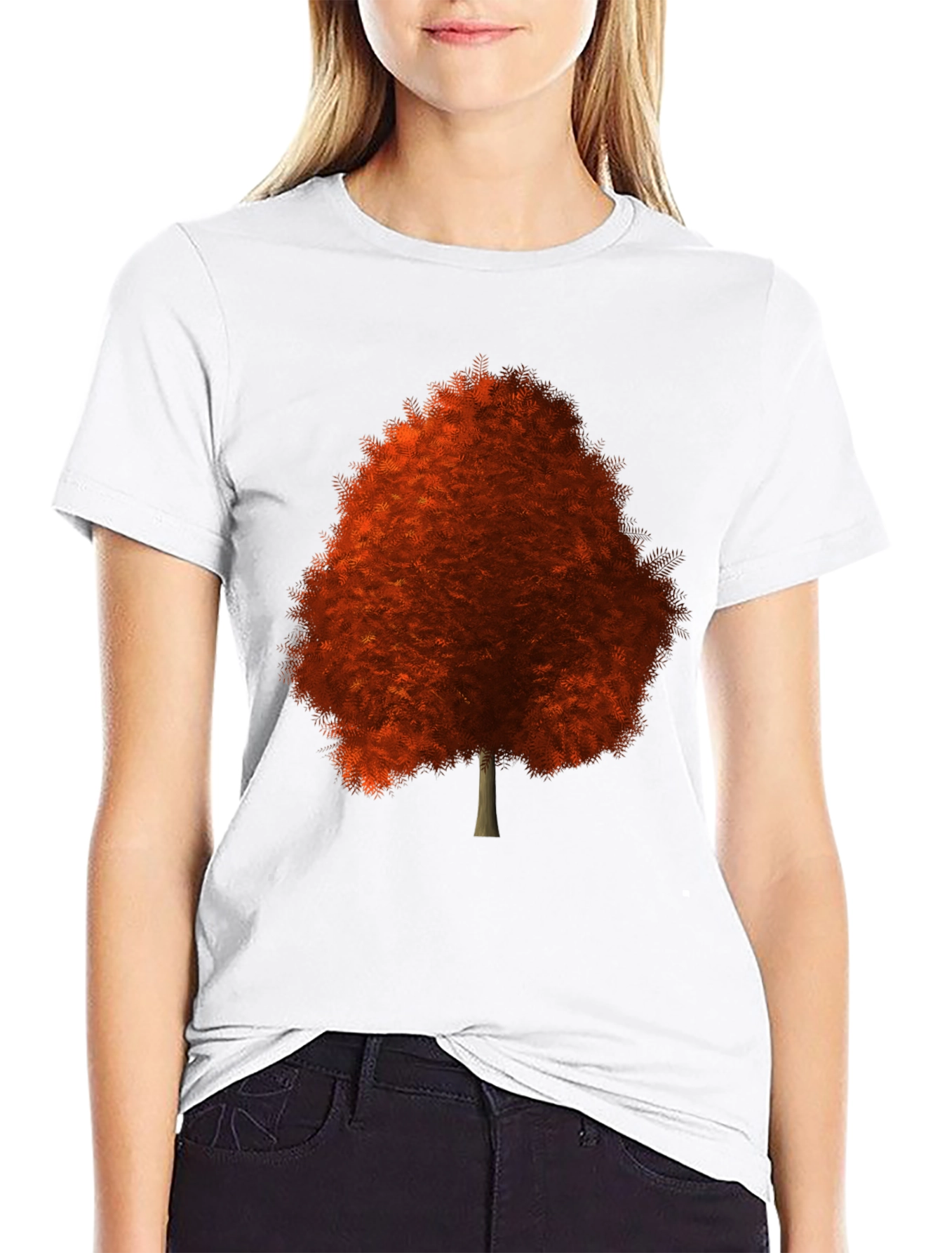 Autumn Tree Graphic Tee - Stylish Fall Apparel